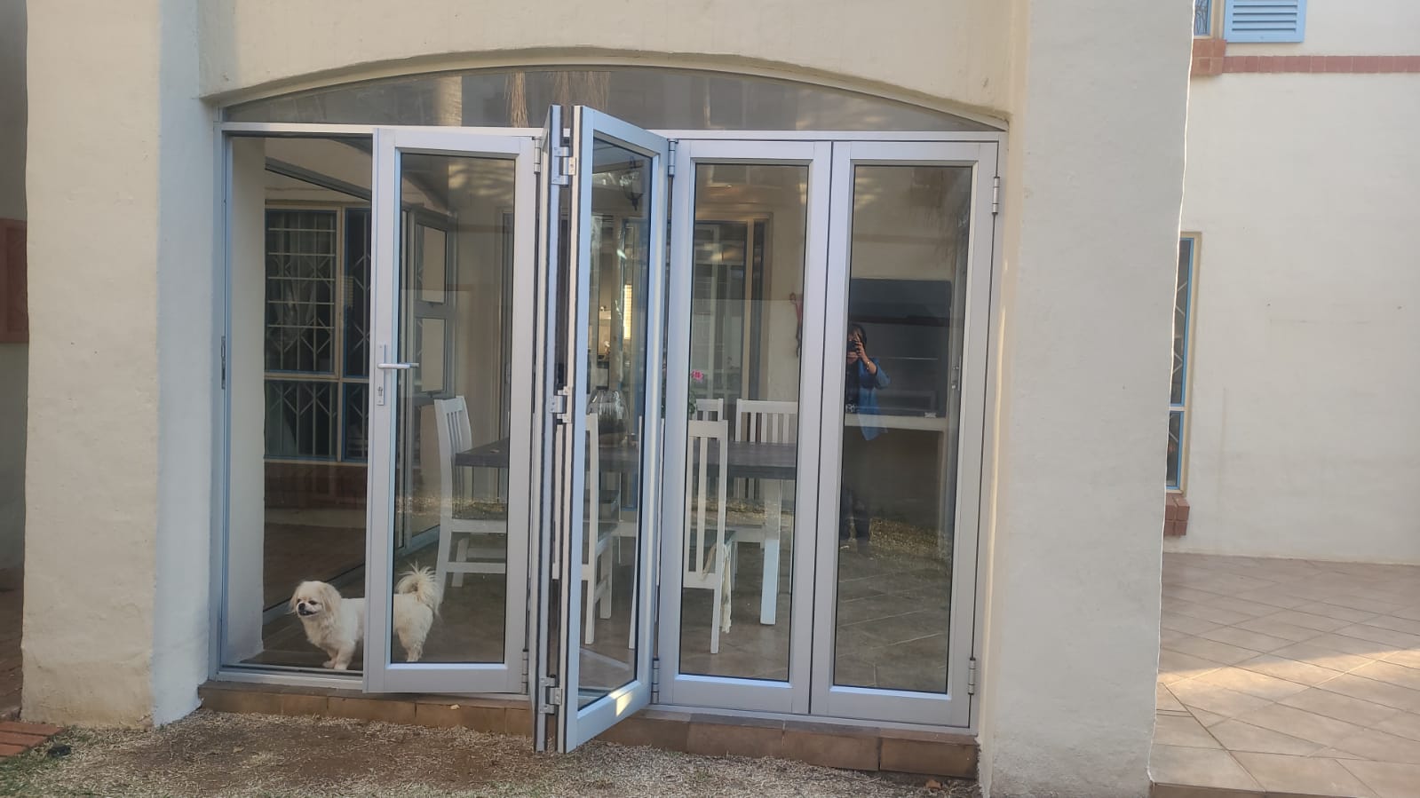 Custom arch bi-fold doors in Garsfontein
