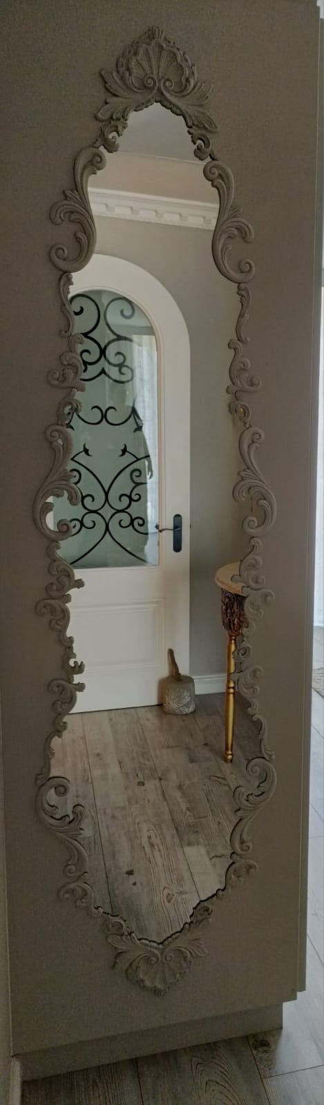 Custom designed mirror with moulding details in Centurion