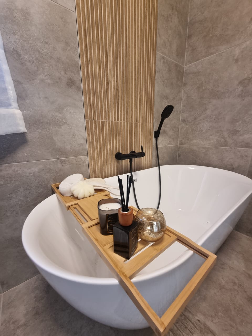 Modern black bathroom installation Pretoria
